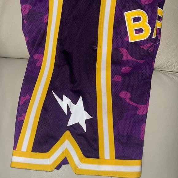 Bape men basketball shorts